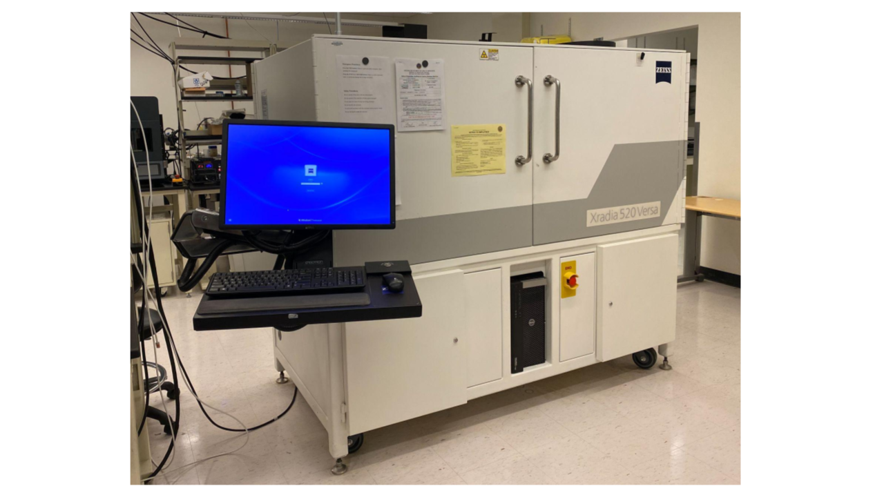 High-resolution X-ray computed tomography system for non-destructive 3D imaging and analysis of internal material structures.<br />